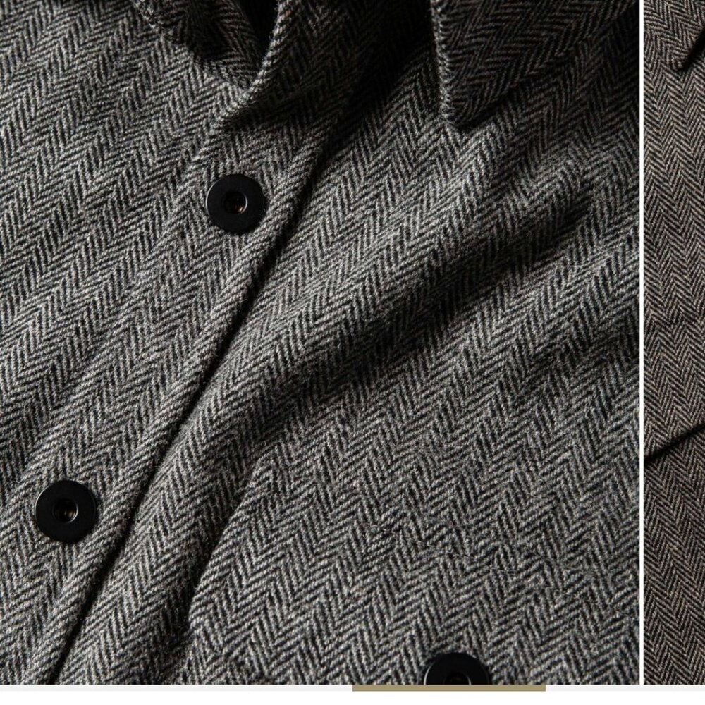Taylor Stitch - Explorer Shirt - Charcoal Herringbone
